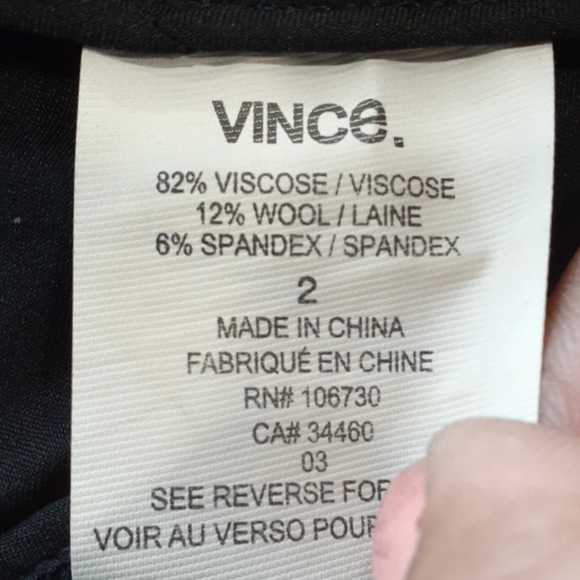 Vince navy blue crop dress pants size 2 - Picture 8 of 8